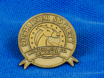 Make a recurring contribution to MCDC and get a Sustainer Society lapel pin
